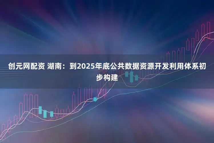 创元网配资 湖南：到2025年底公共数据资源开发利用体系初步构建